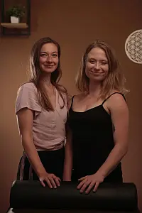 společná fotka masérek Elišky a Verči
